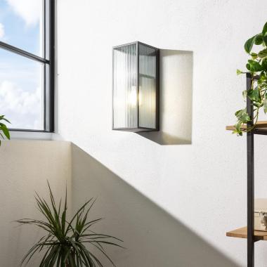 Image of Big Taiga Outdoor Metal & Glass Wall Lamp 