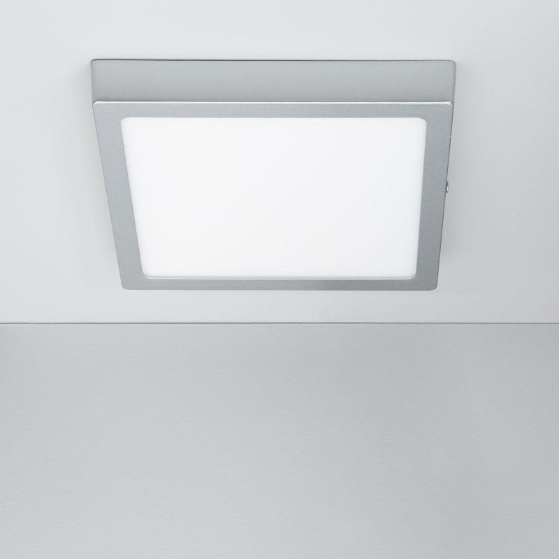 Bild von LED-Deckenleuchte 18W Eckig Aluminium 210x210mm Slim CCT Wählbar Galán SwitchDimm