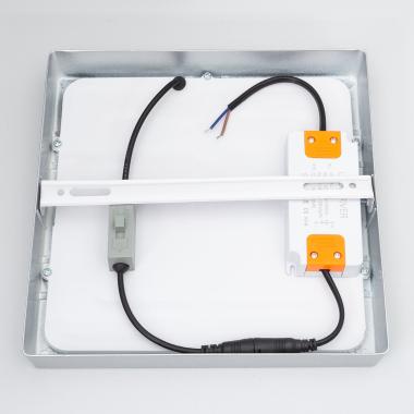 Bild von LED-Deckenleuchte 18W Eckig Aluminium 210x210mm Slim CCT Wählbar Galán SwitchDimm