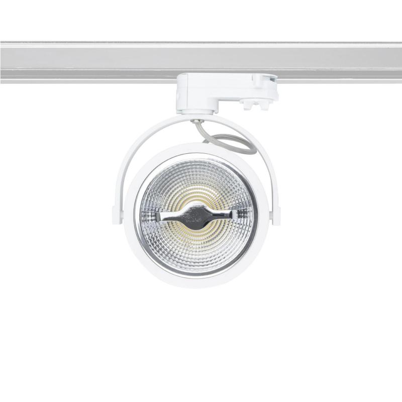 Bild von 3-Phasenstromschiene LED-Strahler CREE AR111 15W Dimmbar Weiss