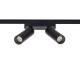 Afbeelding van Magneet Rail Dubbele Spots Eenfase 25mm SuperSlim 14W 48V Zwart 