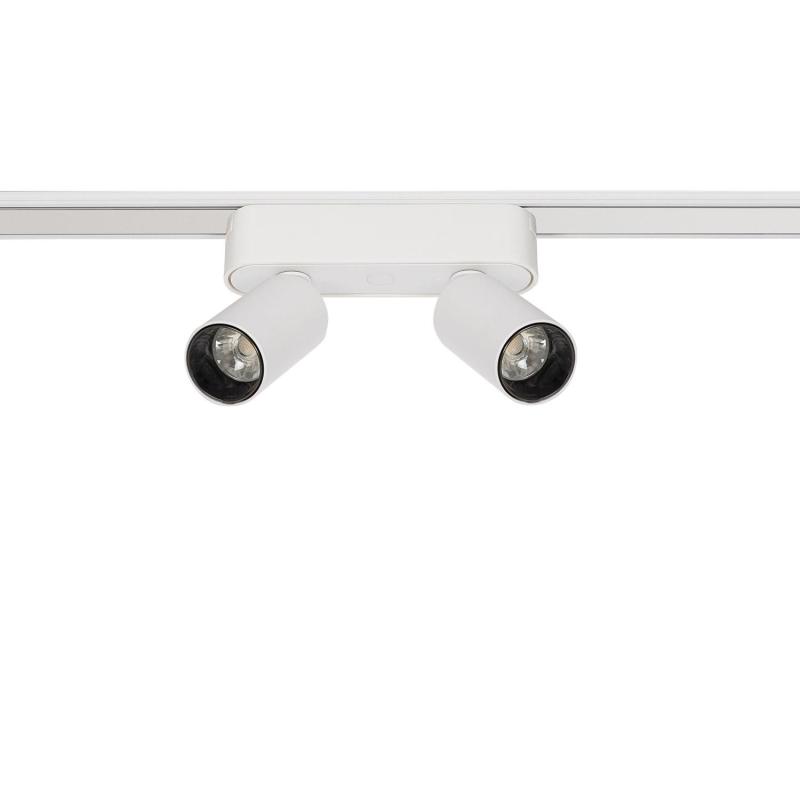 Afbeelding van Magneet Rail Dubbele Spots Eenfase 25mm SuperSlim 10W 48V Wit 
