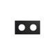 Image of Frame 2 Elements Minimal Aesthetic for Schuko Socket Base CLEAN SIMON 270 27110620
