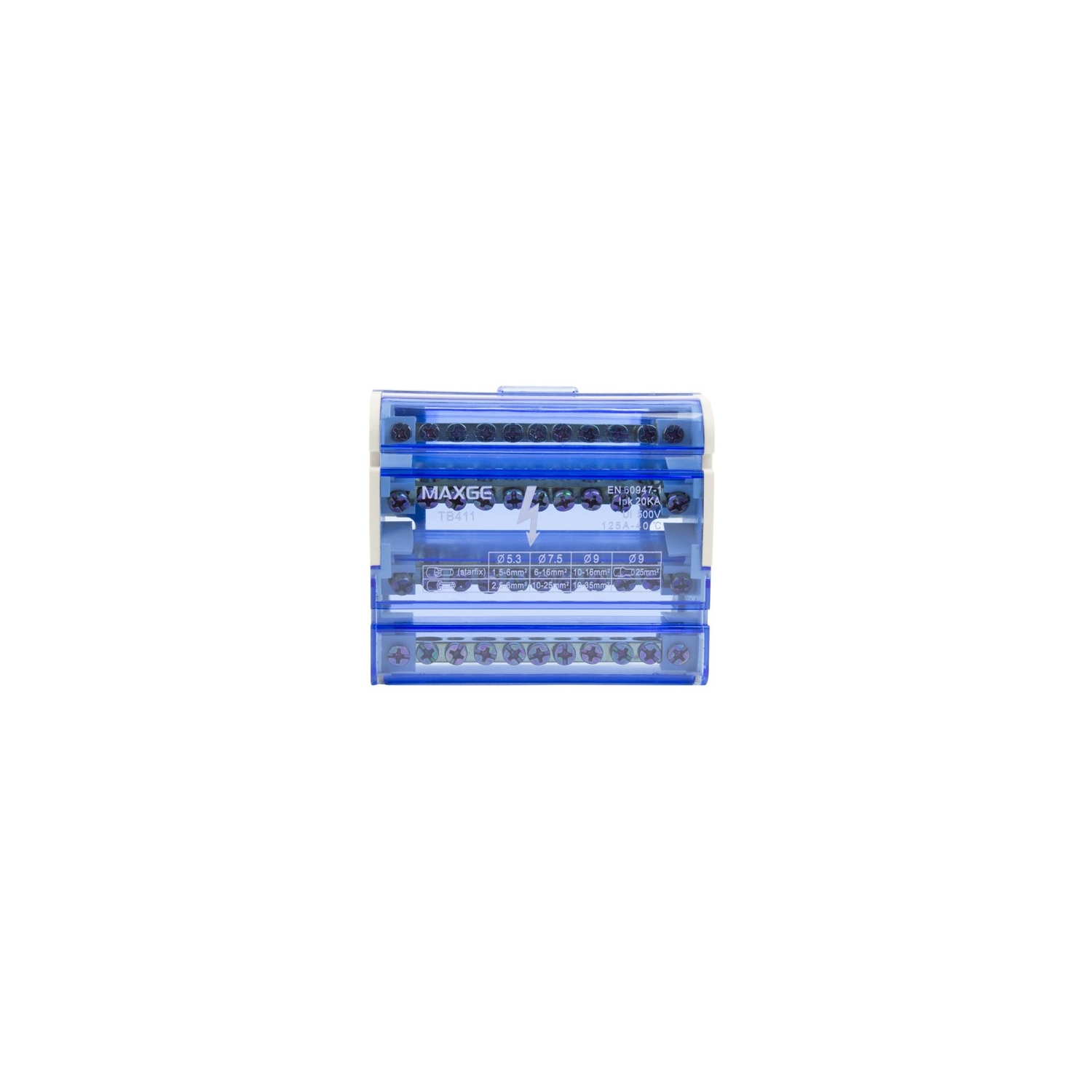 Liswa Rozdzielcza 4P 125A MAXGE - parametry