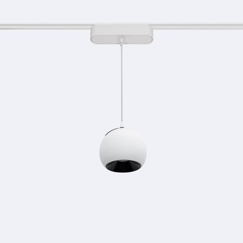 Image de Spot LED Suspendu sur Rail Magnétique 25mm Extra-Plat 12W 48V Concave Ø100 mm Blanc