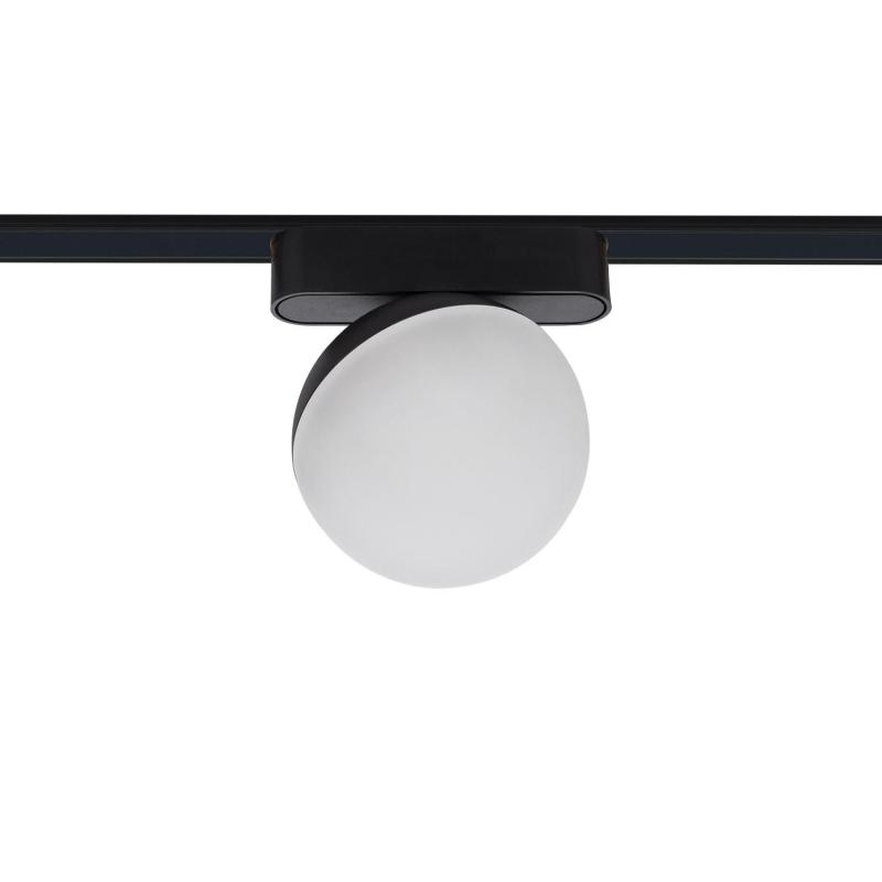 Immagine di Faretto LED Binario Magnatico Monofase 25mm SuperSlim 10W 48V Nero Ø100 mm 