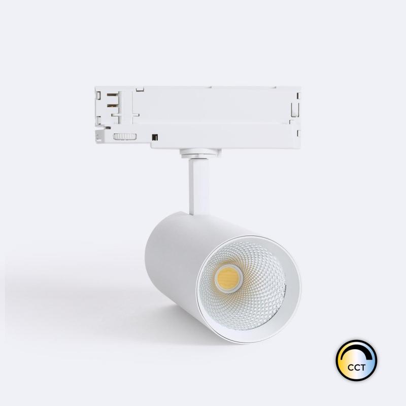 Bild von 3-Phasenstromschiene LED-Strahler 30W Carlo CCT Wählbar Weiss