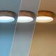 Image de Plafonnier LED Rond Bois 15W CCT Sélectionnable Dari Ø370 mm