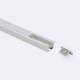 Afbeelding van Inbouw aluminium plafondprofiel met 1m Clips voor LED Strips tot 12 mm