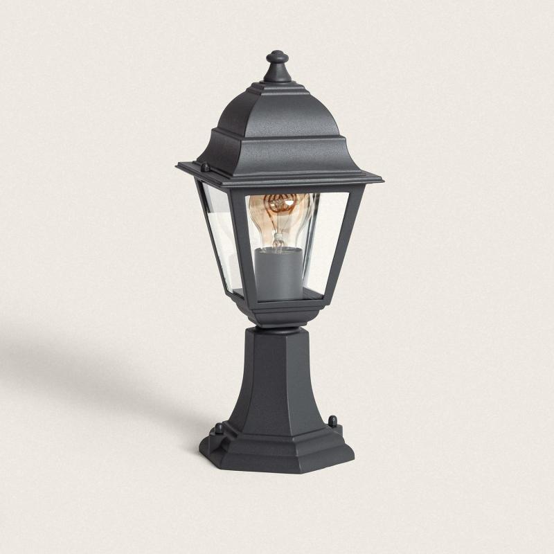 Image of Villa Outdoor Aluminium & Glass Fence Post Light E27