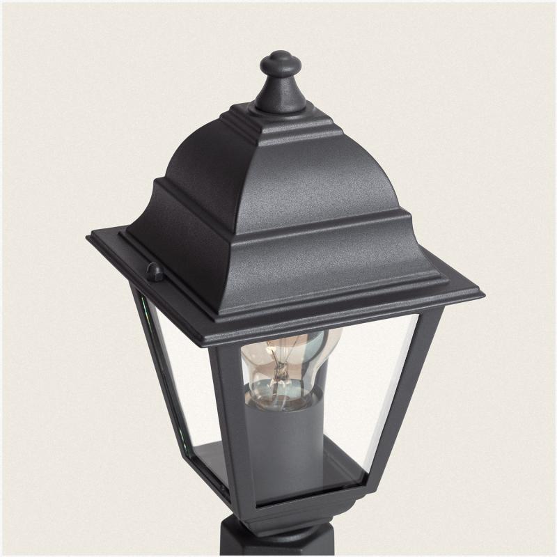 Image of Villa Outdoor Aluminium & Glass Fence Post Light E27
