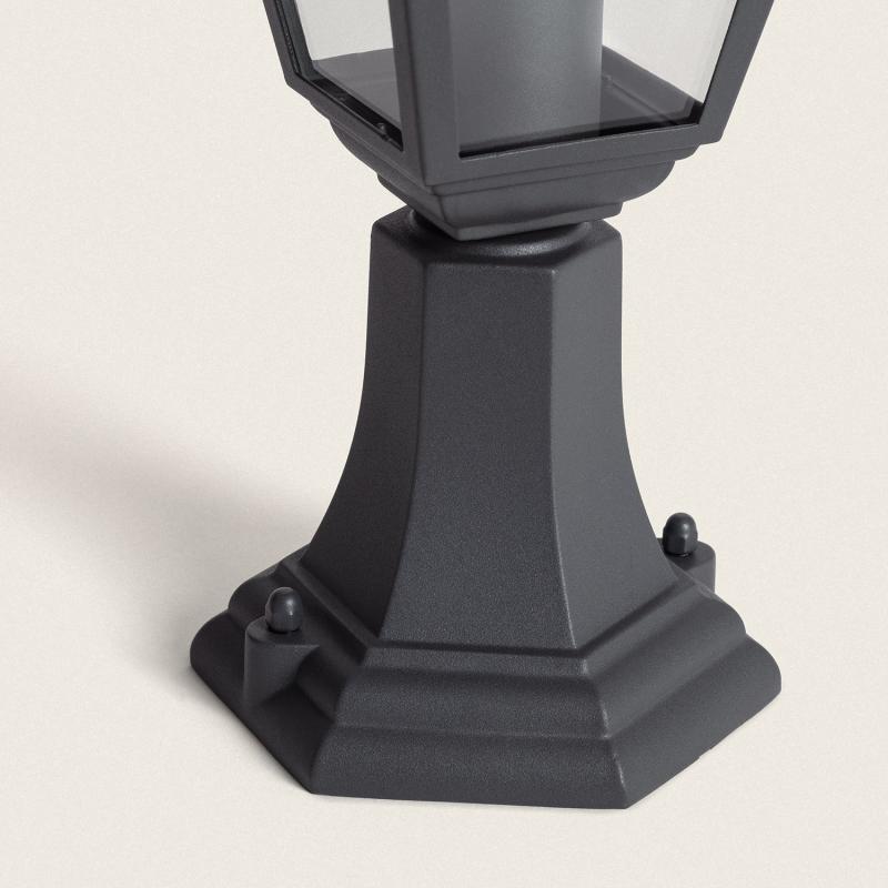 Image of Villa Outdoor Aluminium & Glass Fence Post Light E27