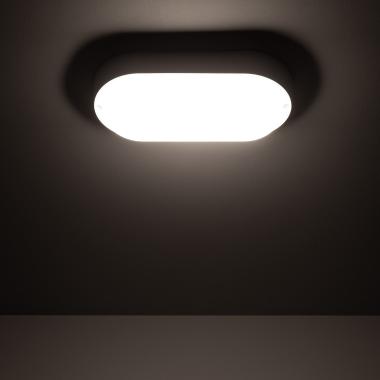 Image of White 25W Oval Hublot Outdoor LED Surface Panel IP65 94x196 mm