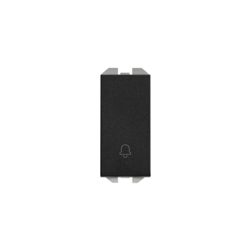 Image of Single Narrow Pushbutton Switch With Engraved Bell SIMON 270 20001152