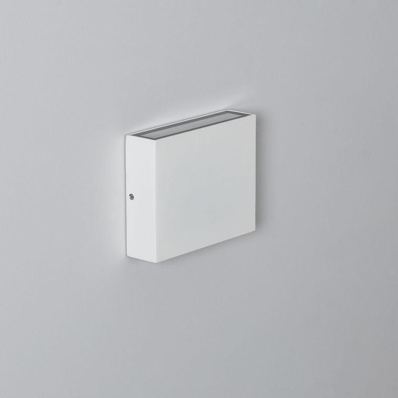 Image de Applique Murale LED Extérieure Kaysa 6W Éclairage Double Face Carrée Blanche 