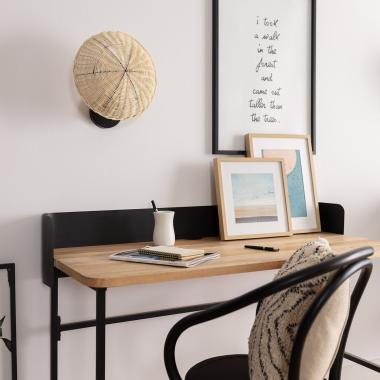 Bild von Wandleuchte Rattan Salmor