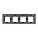Image de Plaque Crystal 4 Emplacements Modern