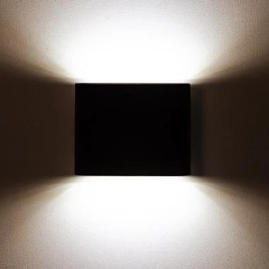 Bild von LED-Wandleuchte 6W Aussen Doppelseitige Beleuchtung Quadratisch Schwarz Luming
