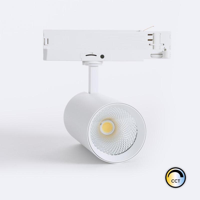 Bild von 3-Phasenstromschiene LED-Strahler 40W Carlo CCT Wählbar Weiss