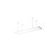 Bild von LED-Panel 120x60 cm 60W 6000lm High Power BOKE + Aufhängeset