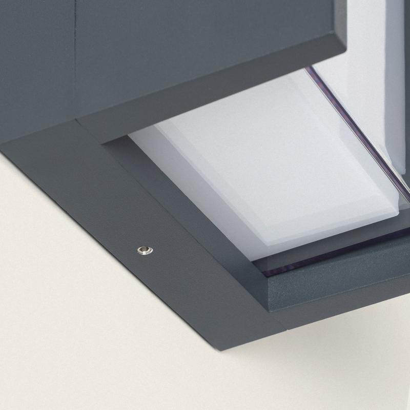Immagine di Applique da Parete per Esterni LED 12W Alluminio CCT Selezionabile Diffusore Doppio Lysandra