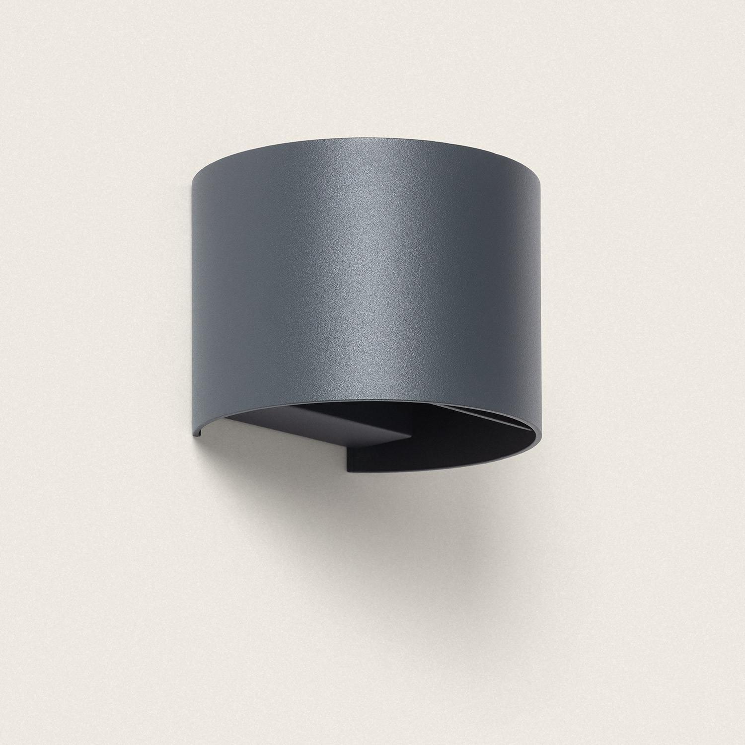 Kinkiet Ścienny LED Zewnętrzny 10W z Aluminium Podwójne Oświetlenie Regulacja CCT Iridix Round - widok 3