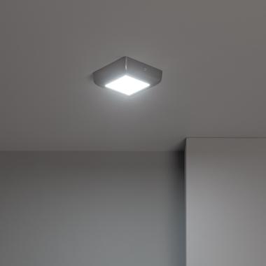Afbeelding van PlafondLamp 6W LED  Metaal Vierkant Silver Design  120x120 mm 