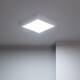 Image de Plafonnier LED Carré Métal 18W Design White 225x225 mm 