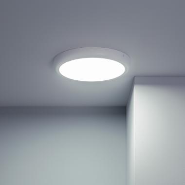 Obrázek Přisazené Stropní Kruhové 24W LED Svítidlo Ø300 mm Kovový s Bílým Designem