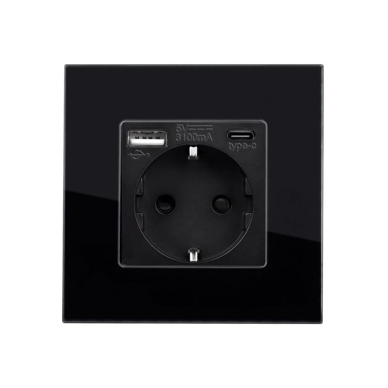 LEDKIA LIGHTING Presa TV + HDMI Modern Bianco