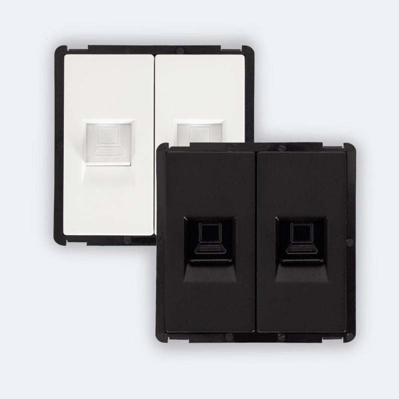 Bild von RJ45-Anschluss CAT 6 Doppelt Internet Modern
