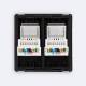 Bild von RJ45-Anschluss CAT 6 Doppelt Internet Modern