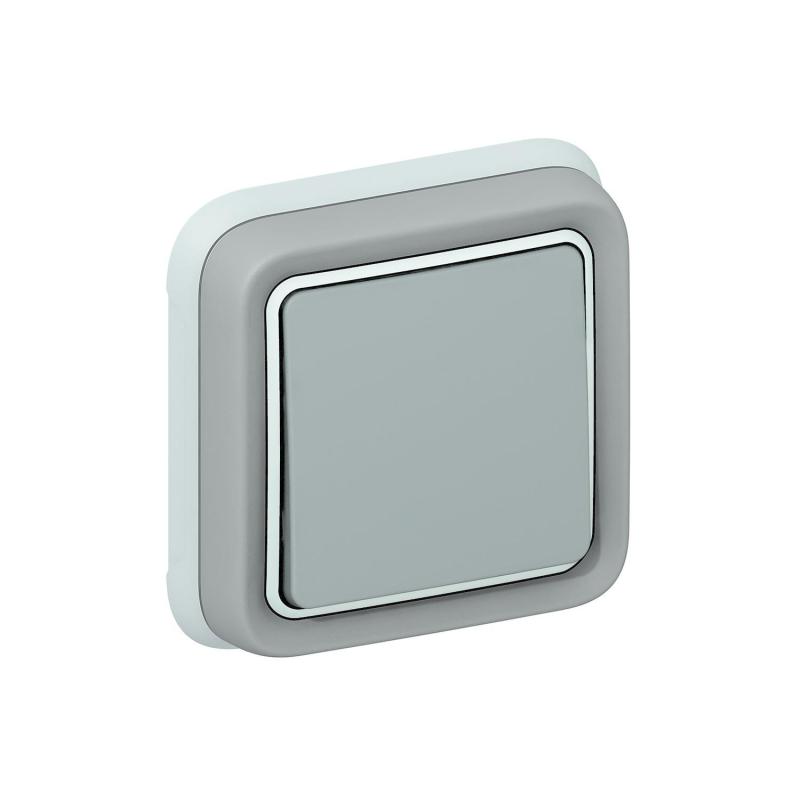 Legrand Umkehrschalter Beleuchtet IP55 – Wasserdicht, Mit Etikettenhalter, Unterputz