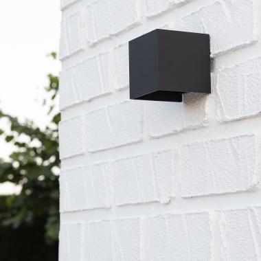 Bild von LED-Wandleuchte Aussen 6W aus Aluminium beidseitige Beleuchtung Eros Schwarz