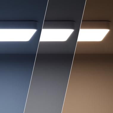 Bild von LED-Deckenleuchte 40W Rechteckig Metall 600x400mm CCT Wählbar Hidria