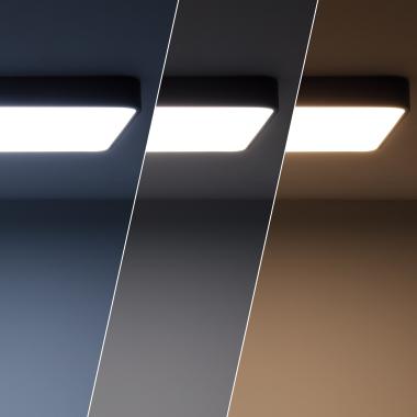 Afbeelding van Plafondlamp LED 40W Rechthoekig Metaal 600x400 mm CCT Selecteerbaar Hidria