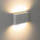 Image de Applique Murale Extérieure  LED 12W Aluminium Rectangulaire Éclairage Double Face Blanche