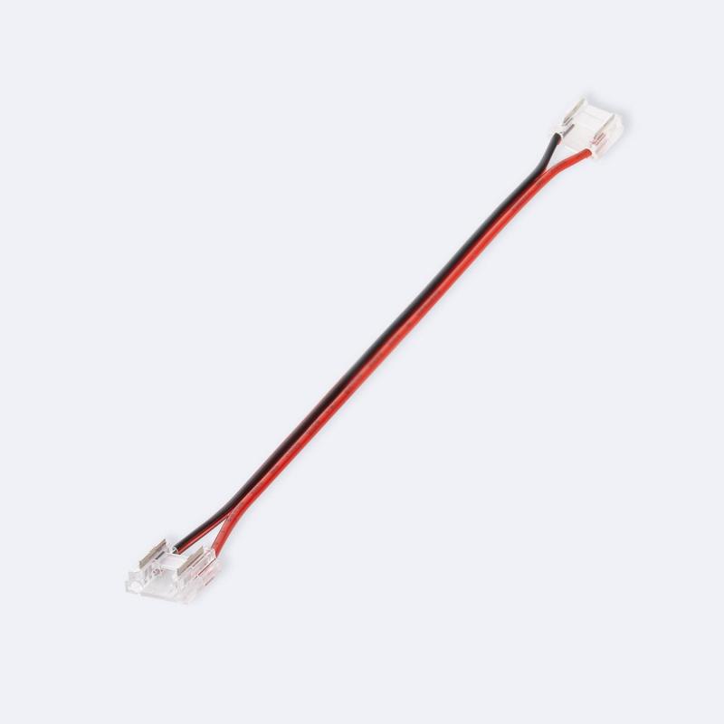 Immagine di Connettore Doppio con Cavo Striscia LED 12/24V DC COB IP20 Larga 8mm 