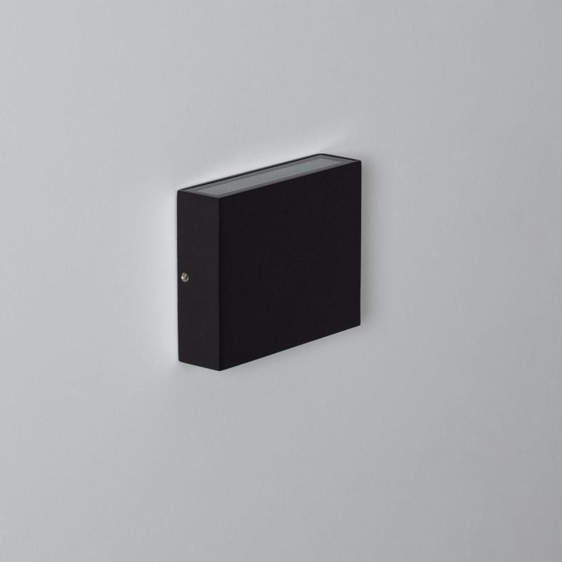 Afbeelding van Wandlamp Outdoor LED 6W  Dubbelzijdige Verlichting Vierkant Zwart Kaysa 