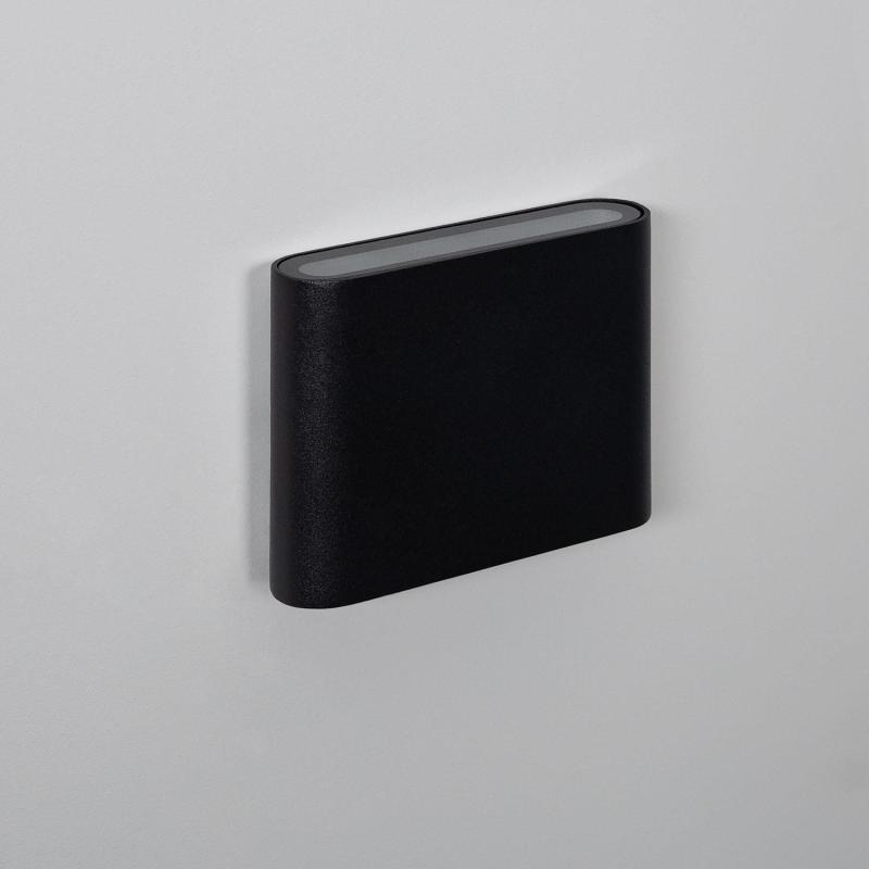 Luming 6W Outdoor Double Sided Illumination Square Black LED Wall Lamp ...