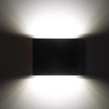 Afbeelding van Wandlamp Outdoor LED 6W  Dubbelzijdige Verlichting Vierkant Zwart Kaysa 