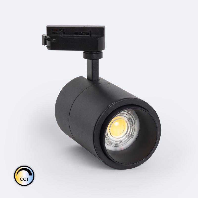 LEDKIA Stromschiene 2m, IP20 – 1-Phasen-Stromschiene Für LED Strahler, Polycarbonat, Schwarz