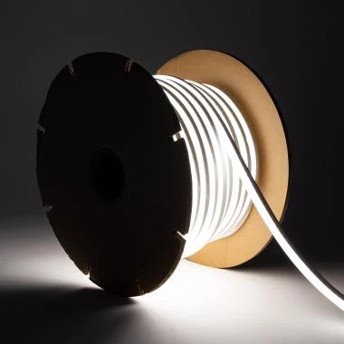 Ruban LED Néon Dimmable 220V BOBINE 50m SFLEX8 8W/m Coupe 100cm IP65