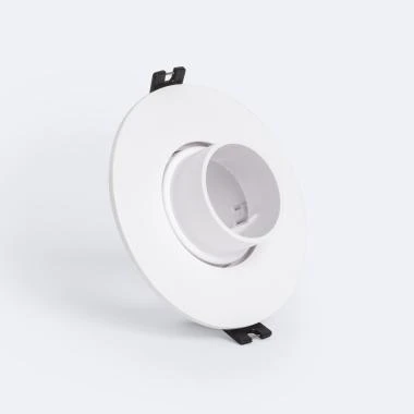 Portafaretto da Incasso Circolare Regolabile Basso UGR Lampadina LED GU10 / GU5.3 Foro Ø75 mm Suefix