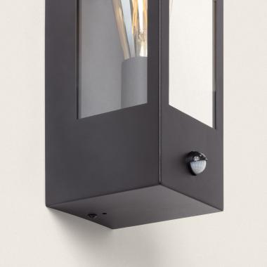 Immagine di Applique da Parete per Esterni Acciaio Inox e Vetro con Sensore di Movimento Gakom