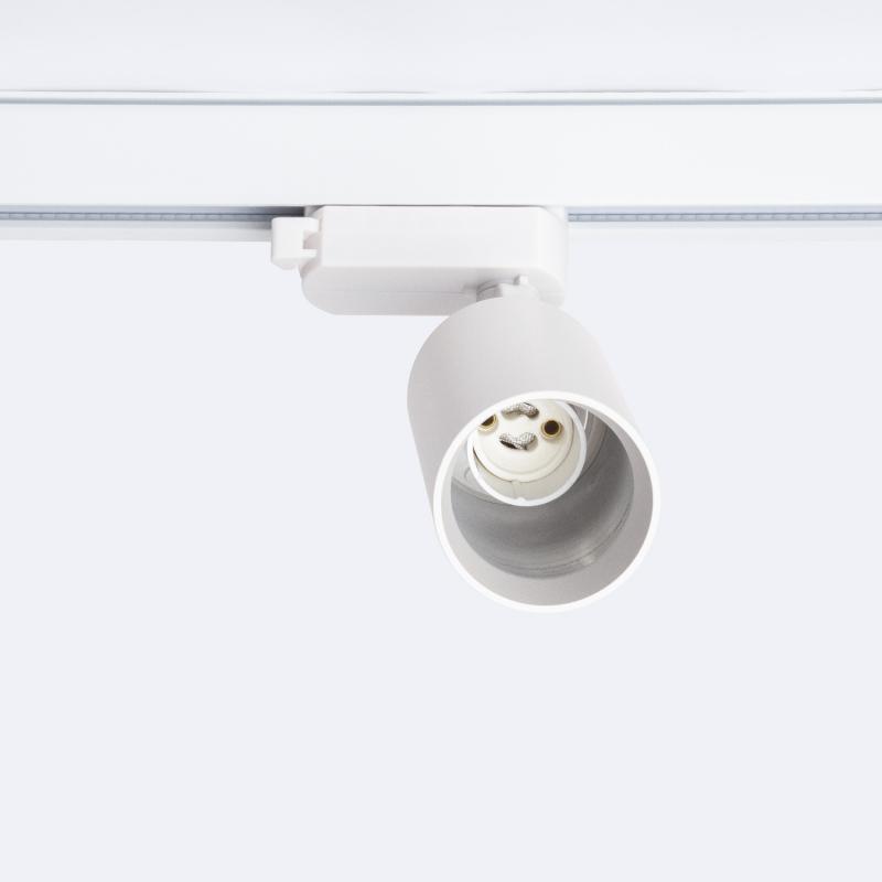 Spot sur Rail Davos Monophasé pour Ampoule LED GU10 AR111 Noir
