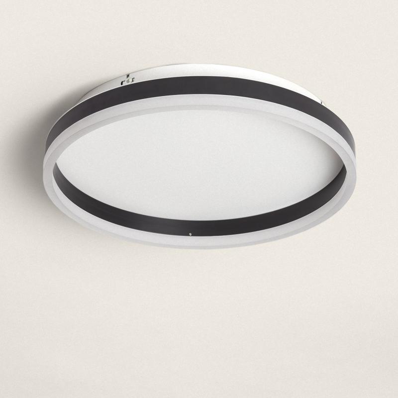 LEDKIA LED-Deckenleuchte – 35W, 480x480 Mm, CCT Wählbar (warm/kalt), Schwarz, IP20