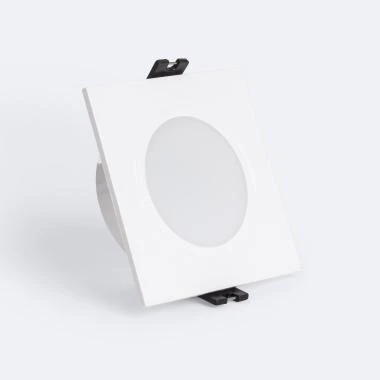 Portafaretto da Incasso Quadrato IP65 per Lampadina LED GU10 / GU5.3 Foro Ø75 mm