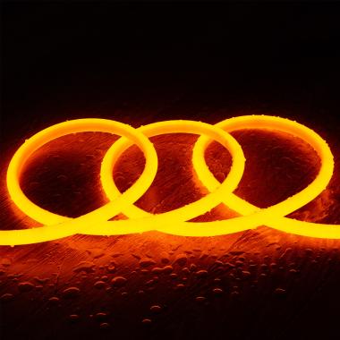 Led Strip Neon Dimbaar 220V Rond SFLEX17 8W/m te knippen om de 100cm IP65 Op maat