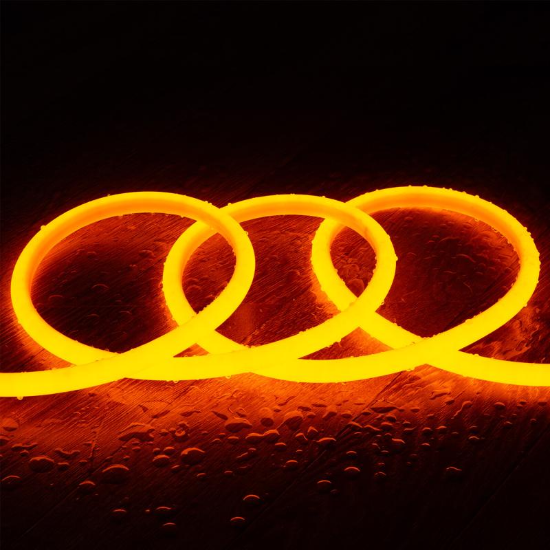 Afbeelding van Led Strip Neon Dimbaar 220V Rond SFLEX17 8W/m te knippen om de 100cm IP65 Op maat